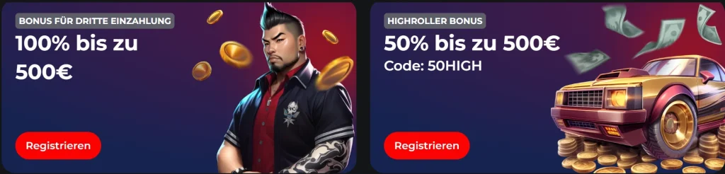 Turbowinz Casino Boni und Aktionen